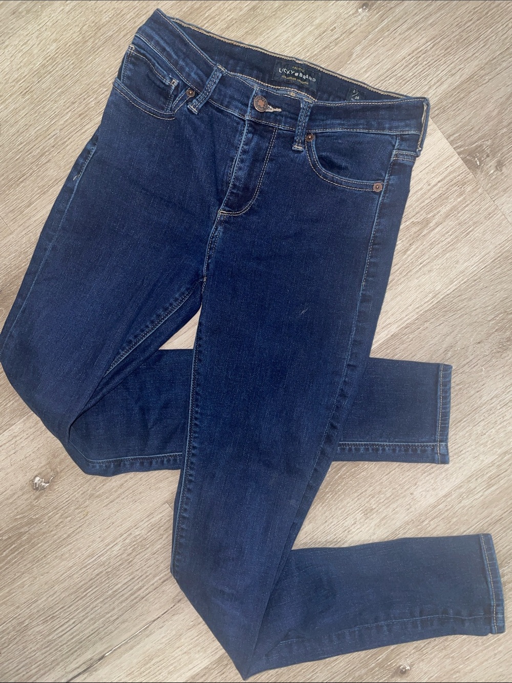 Lucky Brand Brooke Leggings | Dark Indigo Skinny Jeans | Women’s 2/26